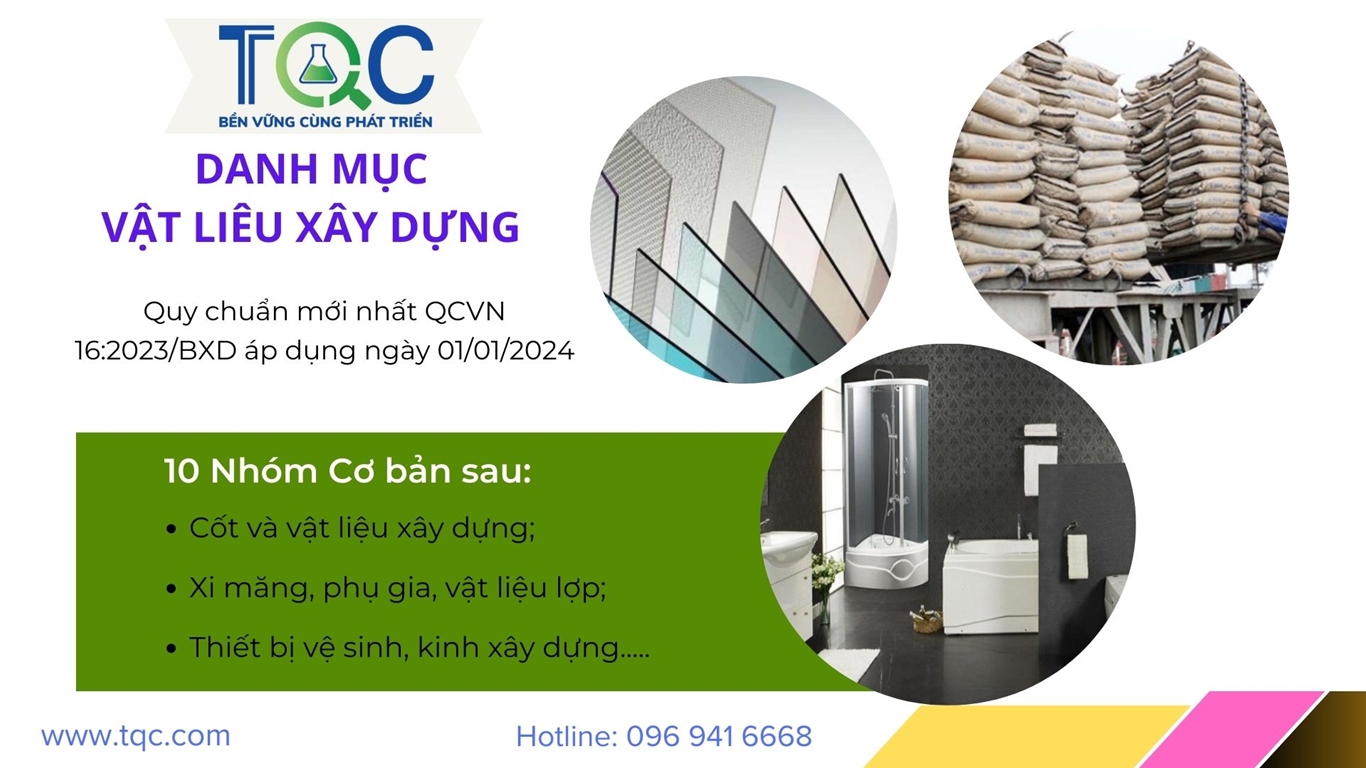 chứng nhận hợp quy vật liệu xây dựng năm 2024 | TQC CGLOBAL
