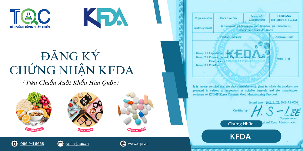 Đăng ký chứng nhận KFDA Hàn Quốc năm 2026