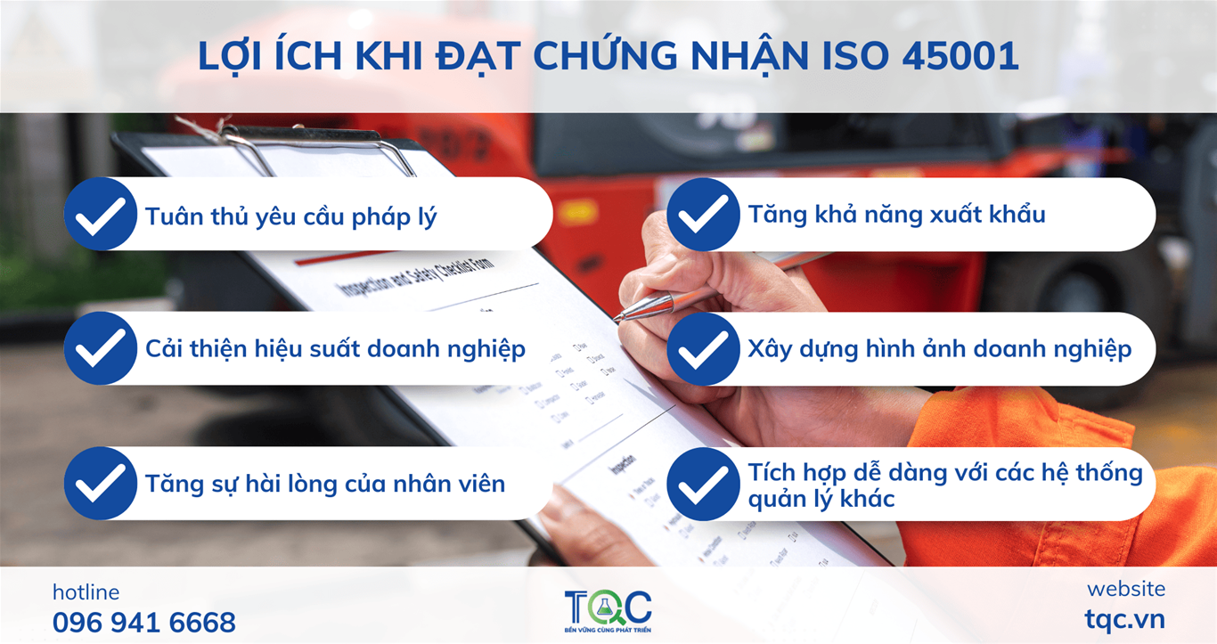 Lợi ích khi đạt chứng nhận iso 45001