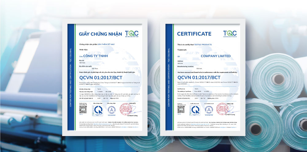 Giấy hợp quy sản phẩm | Chứng nhận hợp quy dệt may