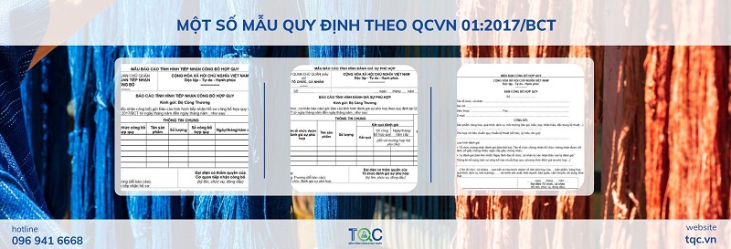 Mẫu văn bản theo Quy định QCVN 01:2017/BCT