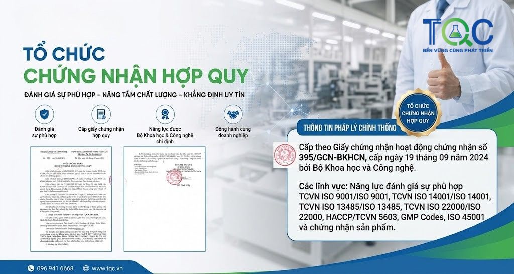Tổ chức chứng nhận hợp quy uy tin tại việt nam | TQC CGLOBAL