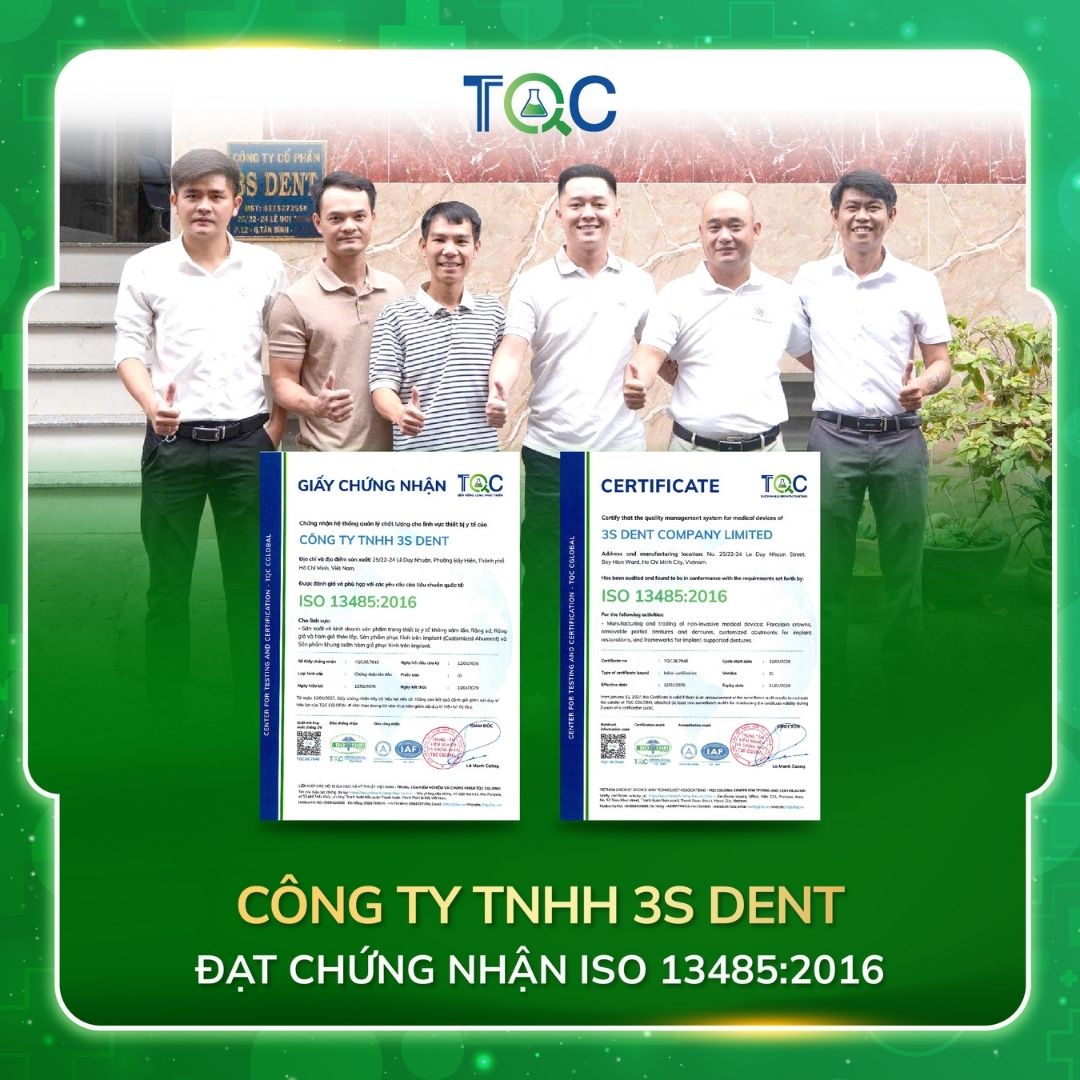 3S dat chung nhan