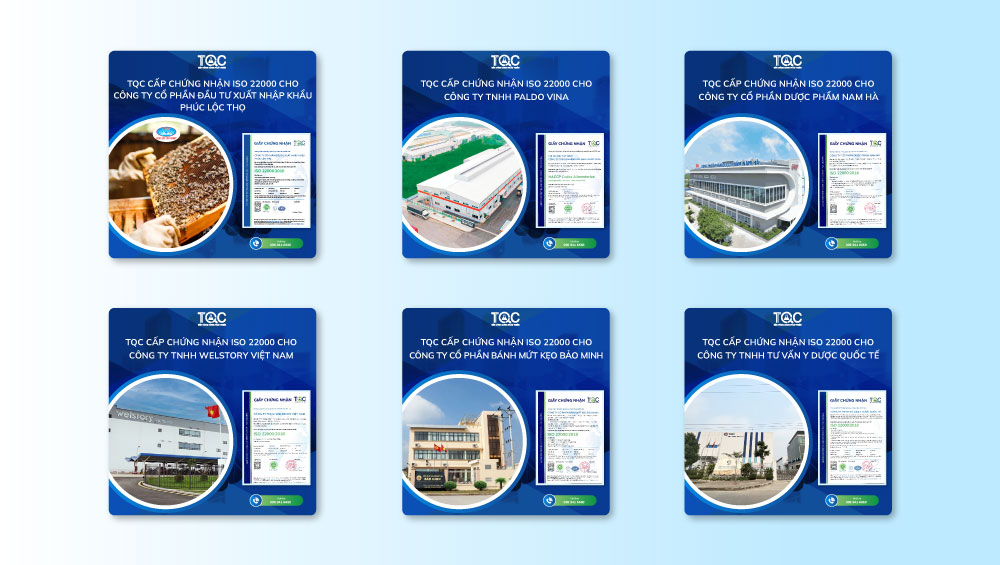 Khách hàng tiêu biểu iso 22000