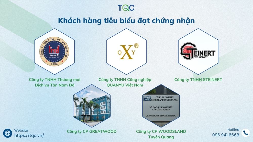 Khách hàng tiêu biêu chứng nhận hơp quy keo dán gỗ 