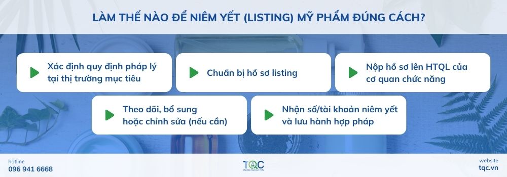 Làm thế nào để niêm yết (listing) mỹ phẩm đúng cách?