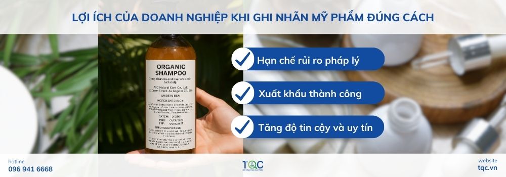 Lợi ích của doanh nghiệp khi ghi nhãn mỹ phẩm đúng cách