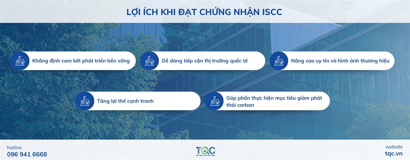 Lợi ích khi đạt chứng nhận iscc