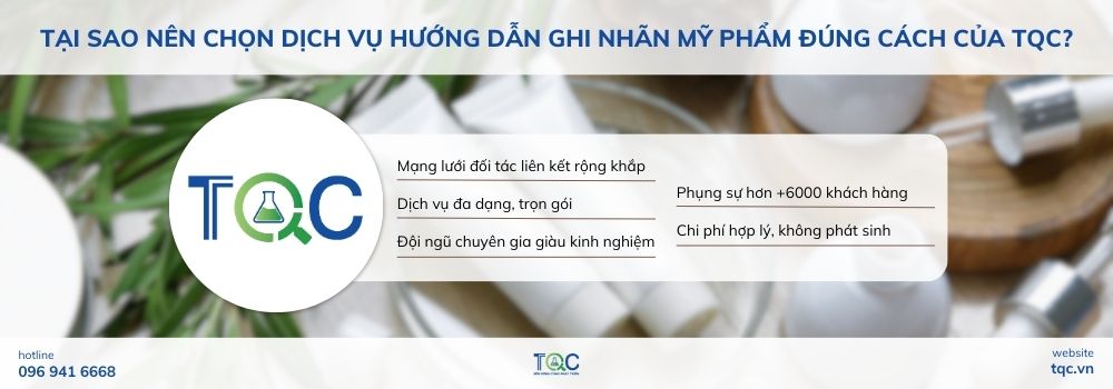 Tại sao nên chọn dịch vụ hướng dẫn ghi nhãn mỹ phẩm đúng cách của TQC?
