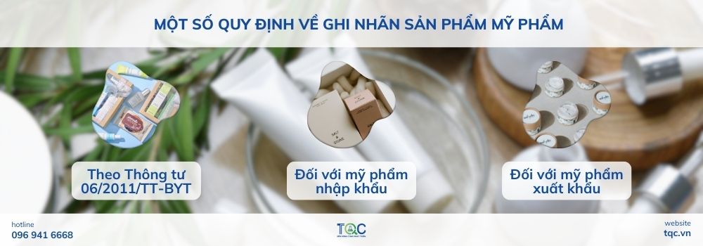 Ghi nhãn mỹ phẩm là việc thể hiện đầy đủ các nội dung bắt buộc của sản phẩm mỹ phẩm theo quy định pháp luật hiện hành. Mục đích của việc ghi nhãn mỹ phẩm nhằm giúp người tiêu dùng hiểu và chọn sản phẩm phù hợp; hỗ trợ nhà sản xuất, đơn vị kinh doanh quảng bá đúng về sản phẩm; đồng thời là căn cứ để cơ quan chức năng thực hiện việc kiểm tra, kiểm soát hàng hóa mỹ phẩm lưu hành trên thị trường. Một số quy định về ghi nhãn sản phẩm mỹ phẩm