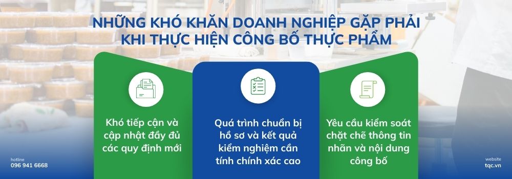 Những khó khăn doanh nghiệp gặp phải khi thực hiện công bố thực phẩm